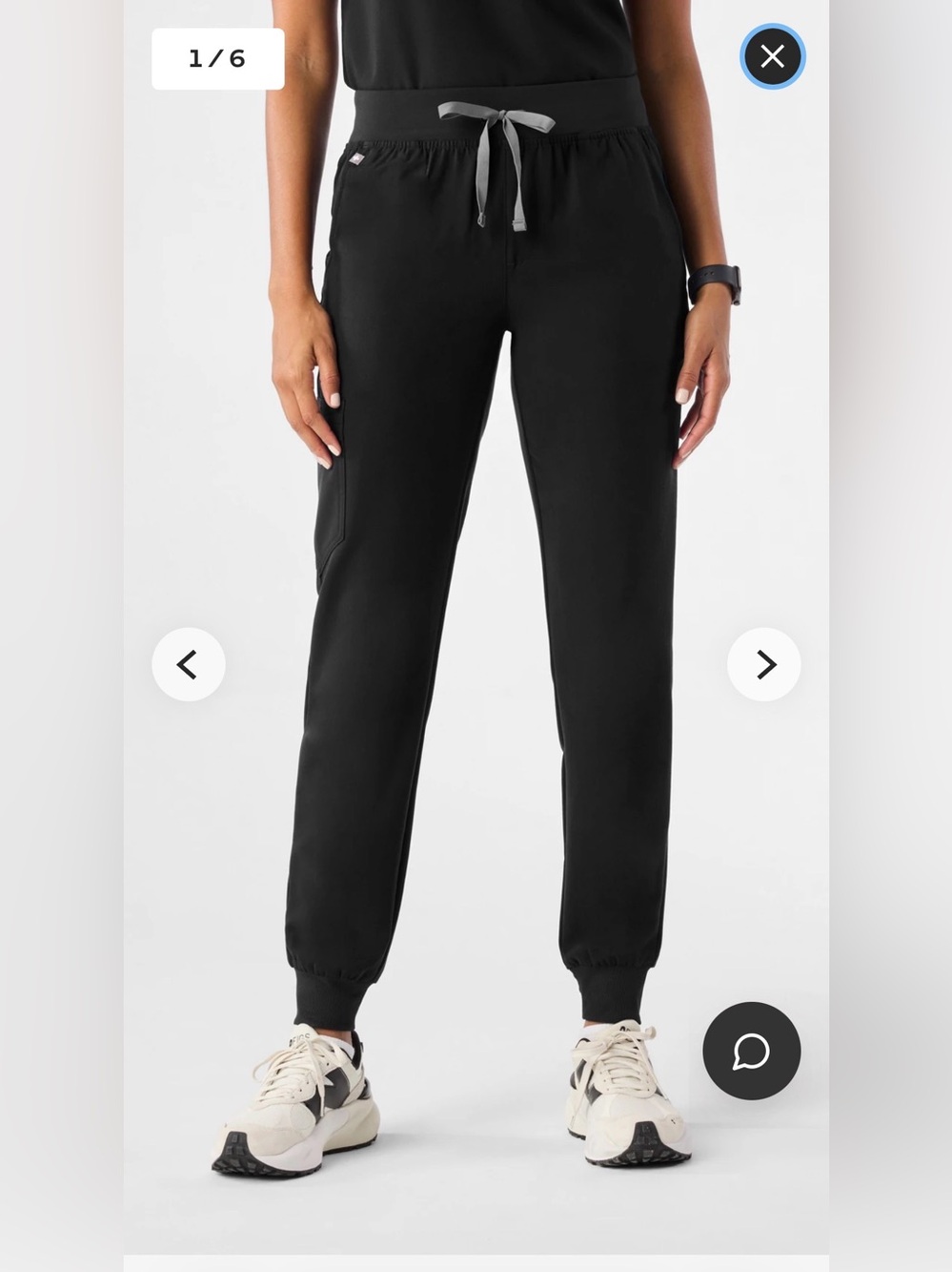 Figs Women’s Zamora scrub joggers Black Small hospital medical nursing workwear